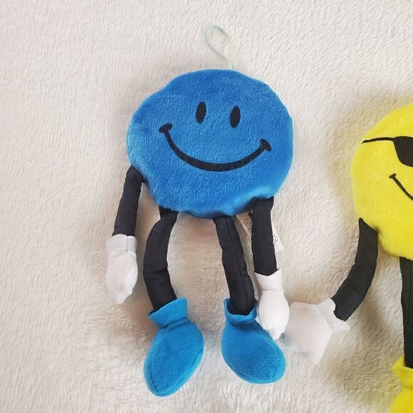 1997 Stuffins Smiley Face Beanie Plush Hanging Doll - Picture 2 of 8